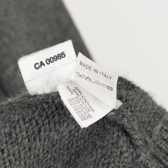 Brunello Cucinelli Grey Cashmere Fur-Trim-Hood Zip Cardigan - Picture 10 of 11